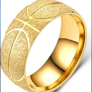 New stainless steel basketball ring band size 7 to 12 usually avail. please ask